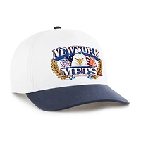 Casquette ajustable pour homme « 47 » blanche et marine New York Mets Americana Eagle Hitch