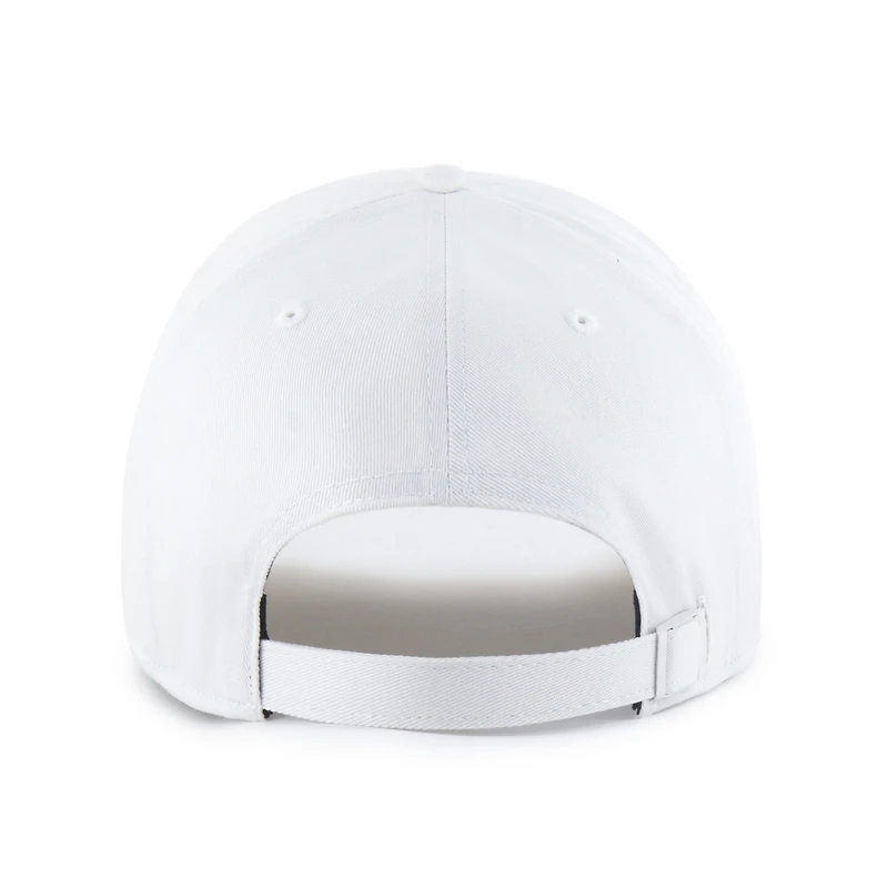 Men's '47 White New York Mets Foundational Pinch Offside Adjustable Hat