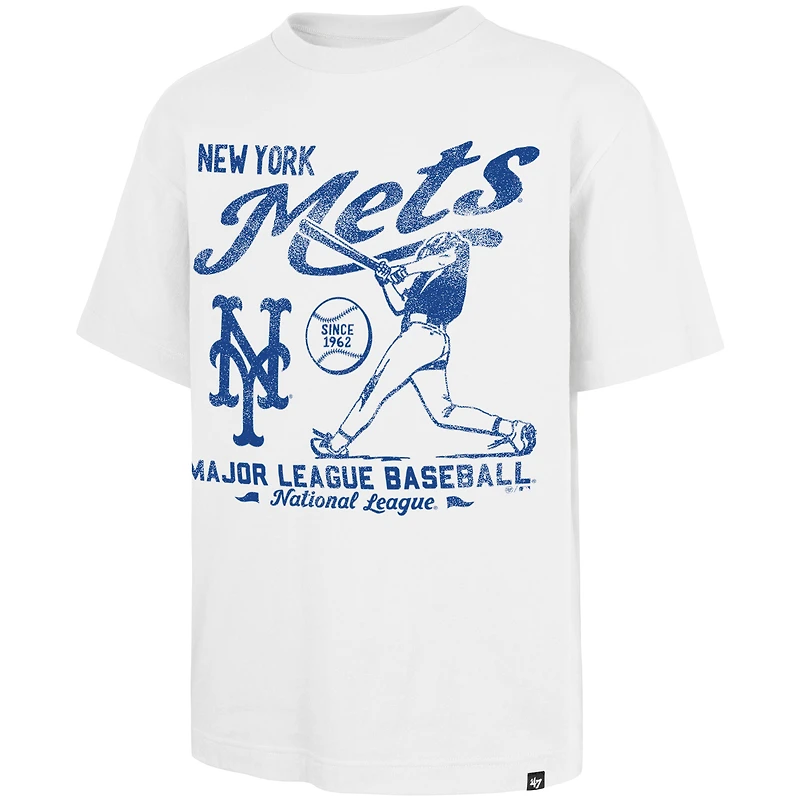 T-shirt blanc « 47 » pour homme, édition régionale des Mets de New York
