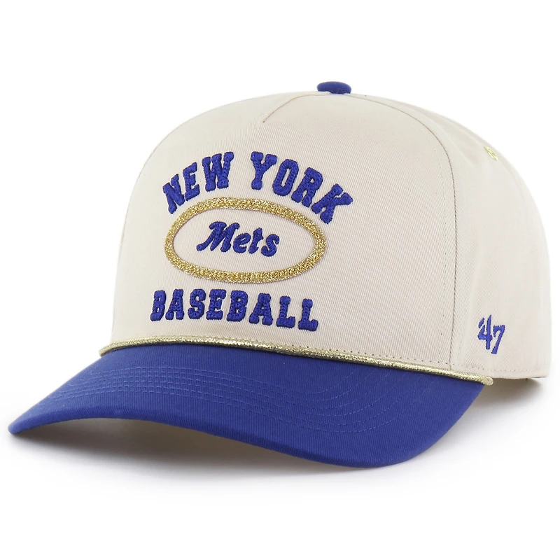Casquette ajustable '47 x Stoney Clover Lane Natural/Navy New York Mets à paillettes