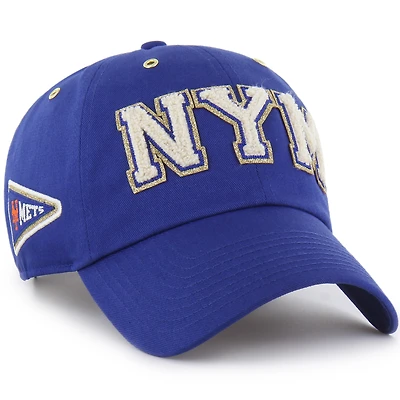 Casquette ajustable New York Mets '47 x Stoney Clover Lane Acro Charm Clean Up - Bleu roi