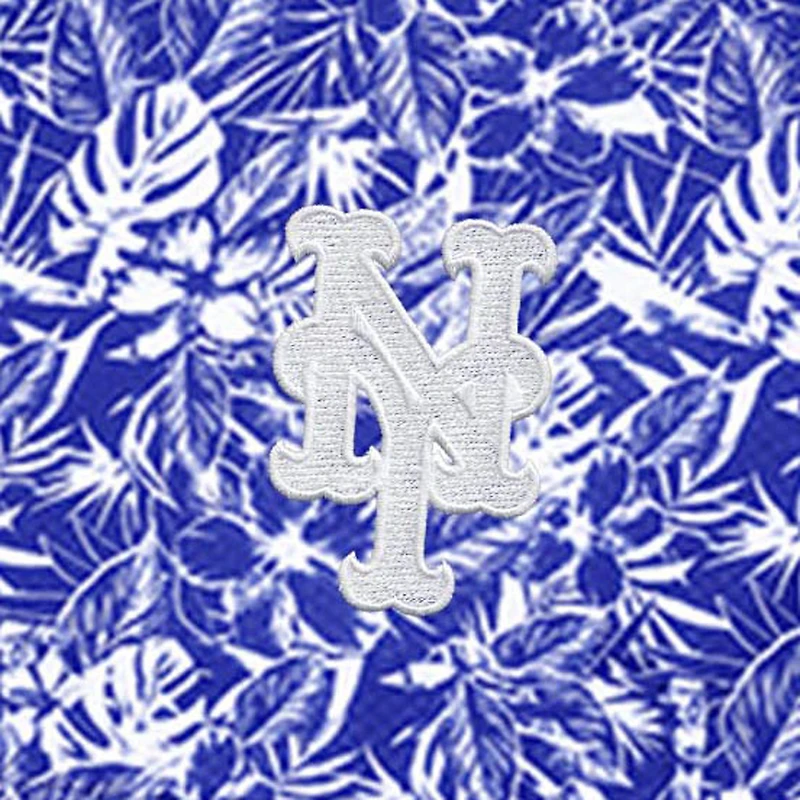 Men's Antigua Royal New York Mets Resort Button-Up Shirt