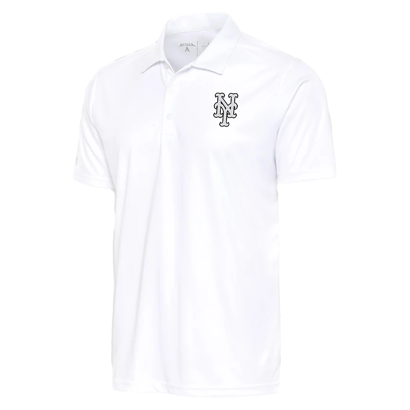 Men's Antigua New York Mets Metallic Tribute Polo