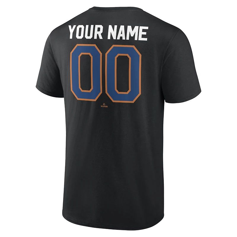 Men's Black New York Mets Cooperstown Collection Winning Streak Alternate Custom T-Shirt