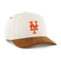 Men's Carhartt x '47 Natural/Brown New York Mets Undyed Relaxed Hitch Adjustable Hat