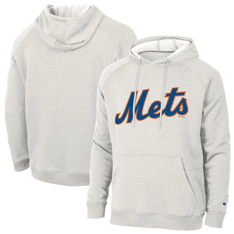 Sweat à capuche raglan Champion pour homme, gris chiné ultra clair