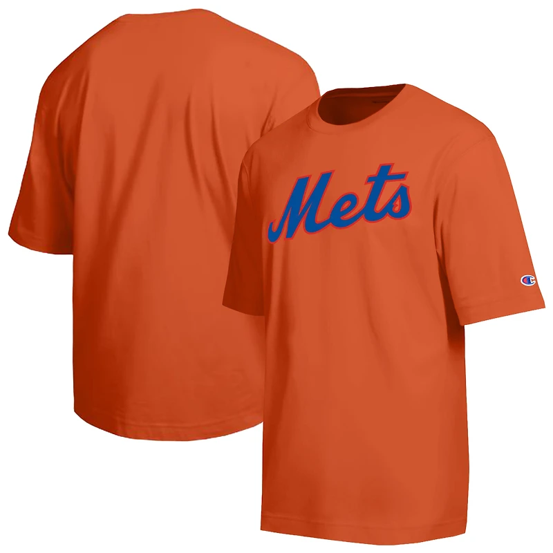 T-shirt Champion orange New York Mets All Star en chenille avec logo
