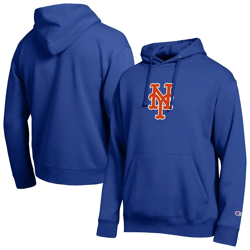 Sweat à capuche Champion Royal New York Mets All Star pour homme, logo brodé