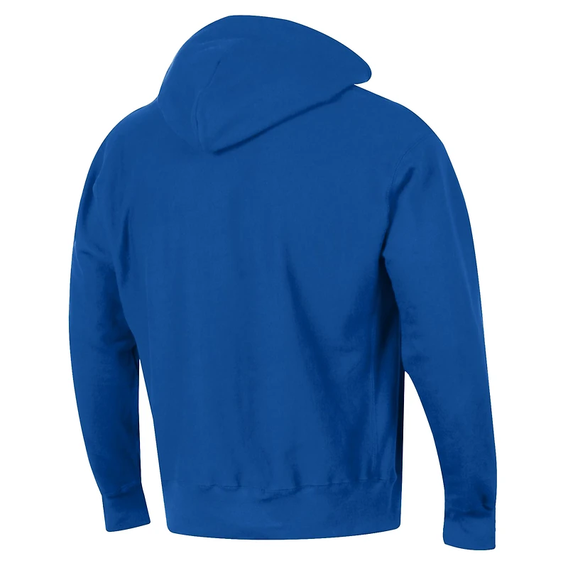 Men's Champion Royal New York Mets Reverse Weave Chenille Hoodie