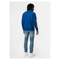 Men's Champion  Royal New York Mets Reverse Weave Chenille Sweatshirt