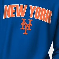 Sweat-shirt Champion Royal New York Mets en chenille à tissage inversé pour homme
