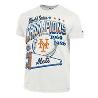 Men's Champion  White New York Mets Winning Tradition Cooperstown Tri-Blend T-Shirt