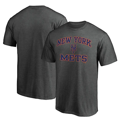 Men's  Charcoal New York Mets Heart & Soul T-Shirt