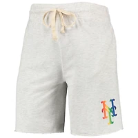 Concepts Sport Oatmeal New York Mets Mainstream Logo Terry Tri-Blend Short pour homme
