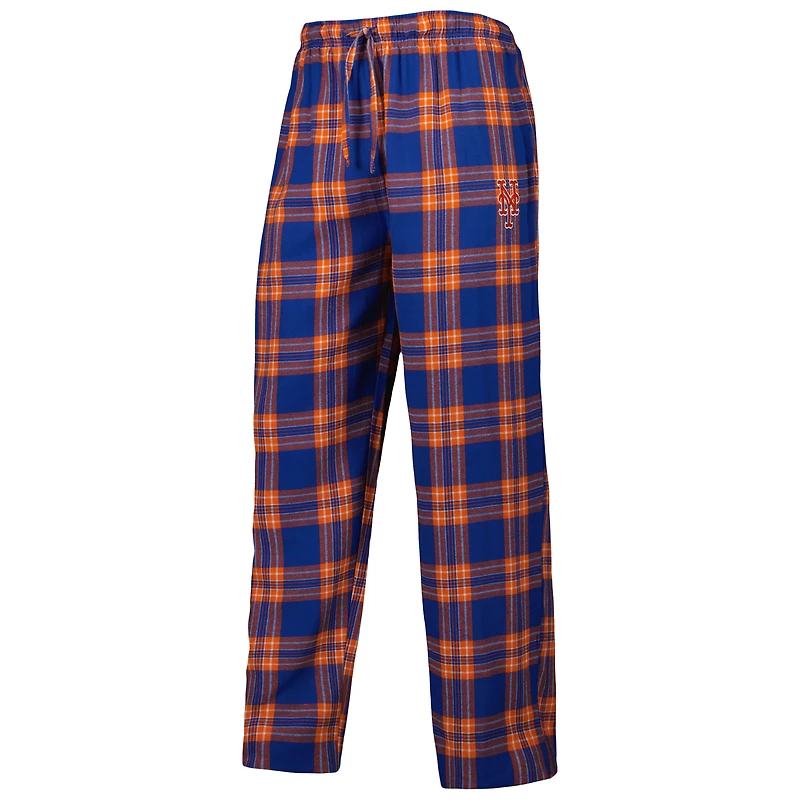Men's Concepts Sport Royal/Orange New York Mets Badge Top & Pants Sleep Set