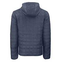 Men's Cutter & Buck Anthracite New York Mets Rainier PrimaLoft Eco Full-Zip Hoodie