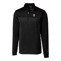 Veste à enfiler zippée rayures Traverse pour homme, noire, de la collection New York Mets, Coupeur & Buck, grande et