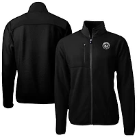 Veste polaire entièrement zippée en sherpa Cascade Eco noire des Mets de New York pour homme Cutter & Buck