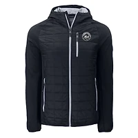 Sweat à capuche entièrement zippé PrimaLoft Eco Rainier des Mets de New York pour homme, noir, Cutter & Buck