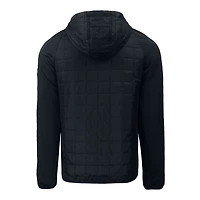 Sweat à capuche entièrement zippé PrimaLoft Eco Rainier des Mets de New York pour homme, noir, Cutter & Buck