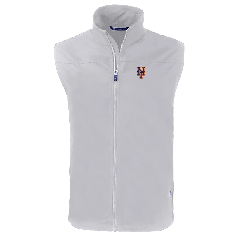 Gilet zippé écologique pour homme, gris, de la collection Cutter & Buck des Mets New York, grande taille