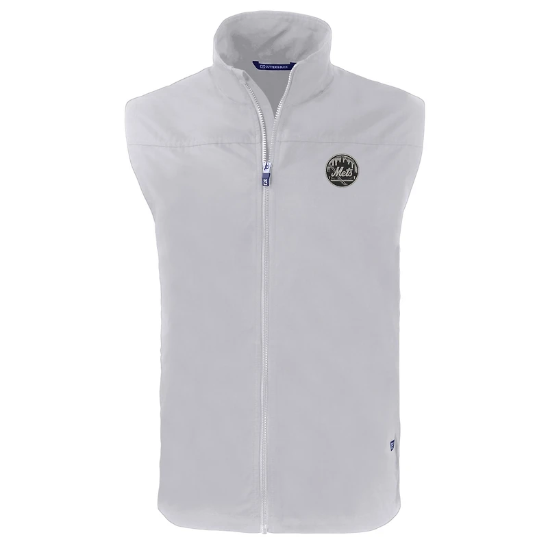 Gilet zippé entièrement recyclé pour homme, gris, Cutter & Buck, des New York Mets Charter