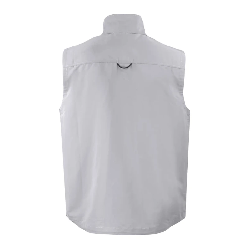 Gilet zippé entièrement recyclé pour homme, gris, Cutter & Buck, des New York Mets Charter