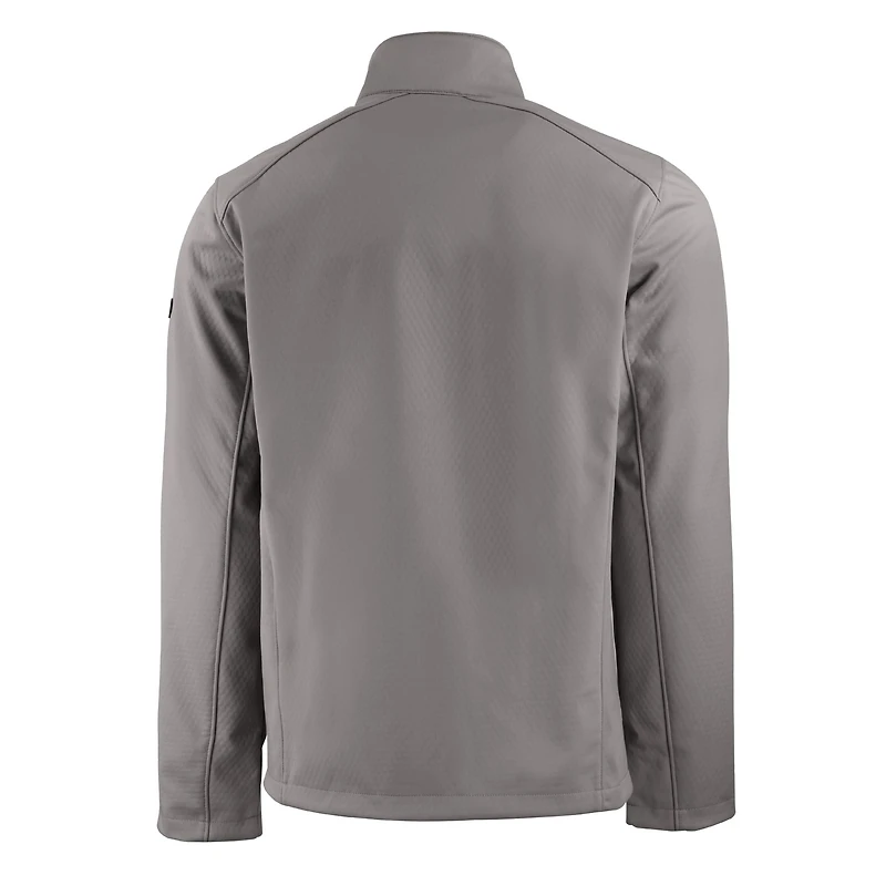 Veste zippée intégrale recyclée Evoke Eco Softshell des New York Mets pour homme, grise, Cutter & Buck