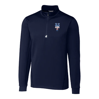 Veste à enfiler demi-zippée Traverse bleu marine pour homme, motif New York Mets Stars & Stripes