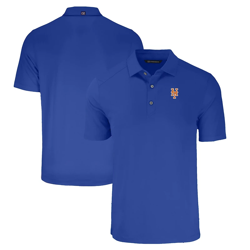Men's Cutter & Buck Royal New York Mets Big Tall Forge Eco Stretch Recycled Polo