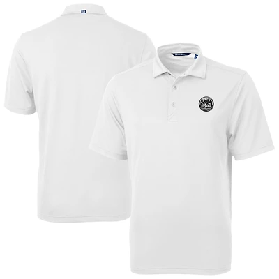 Polo blanc piqué recyclé Virtue Eco de Cutter & Buck pour homme des Mets New York
