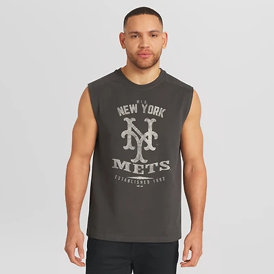 Débardeur homme Darius Rucker Collection par Fanatics, coloris anthracite, New York Mets