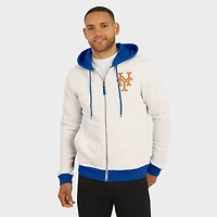 Men's Darius Rucker Collection by Fanatics  Cream New York Mets Polar Fleece Full-Zip Hoodie