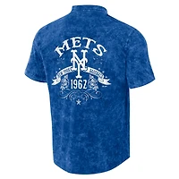 Chemise boutonnée couleur équipe en denim Royal New York Mets de la collection Darius Rucker par Fanatics pour hommes