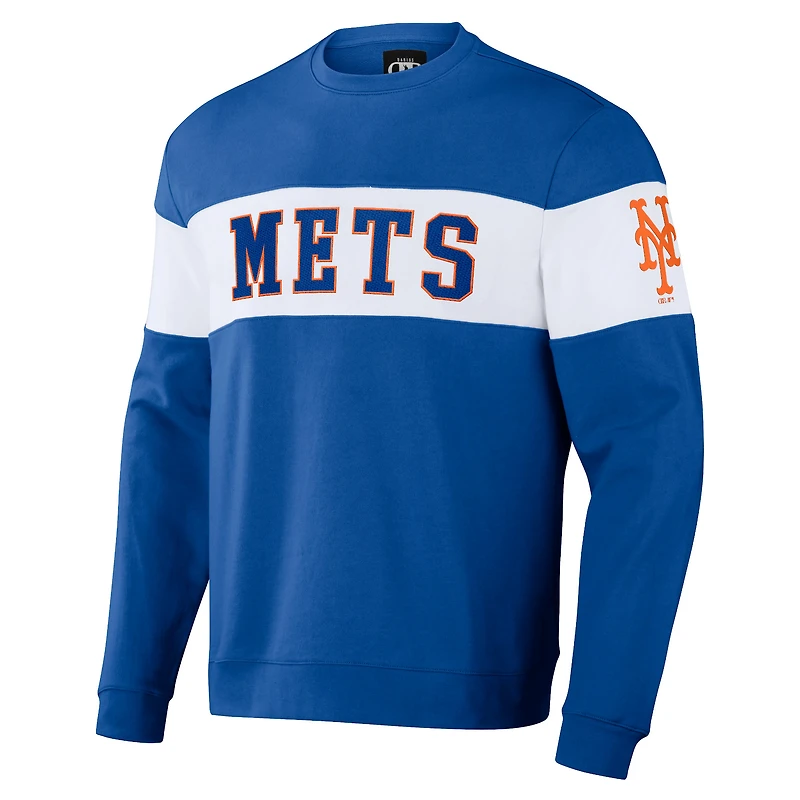 Collection Darius Rucker pour hommes par Fanatics Royal New York Mets Sweat-shirt à rayures