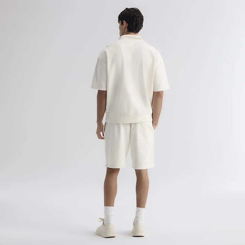 Pull à col montant et manches courtes Fanatics Bisque New York Mets Iconic pour homme