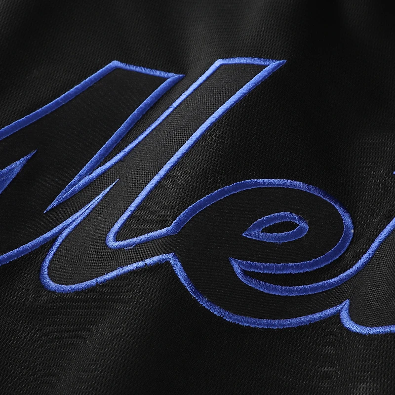 Men's Fanatics Black New York Mets Big & Tall Pop Texture V-Neck T-Shirt