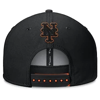 Casquette snapback Fanatics noire à paillettes New York Mets pour homme