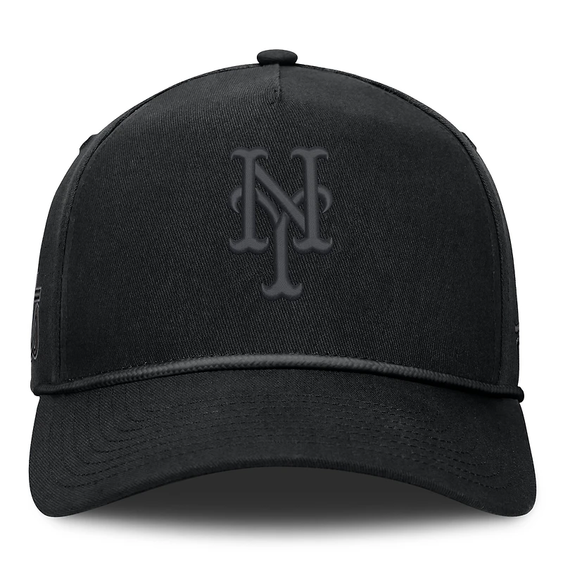 Men's Fanatics Black New York Mets Undertone A-Frame Adjustable Hat