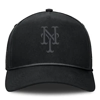 Men's Fanatics Black New York Mets Undertone A-Frame Adjustable Hat