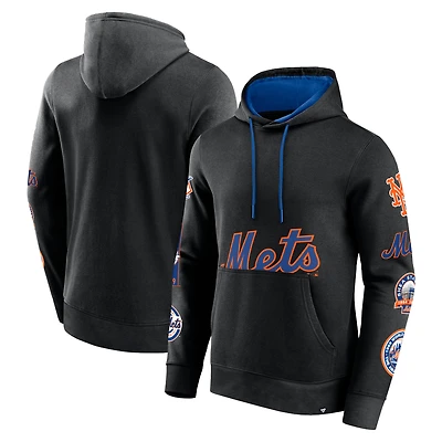 Sweat à capuche noir New York Mets Wild Winner Fanatics pour hommes