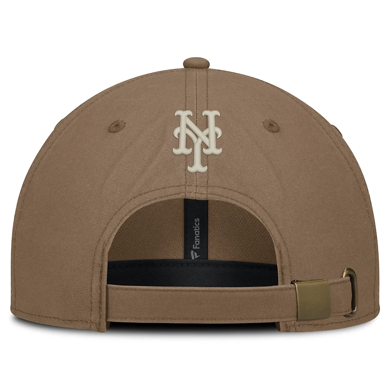 Casquette ajustable Fanatics marron New York Mets Level Up Herth pour homme