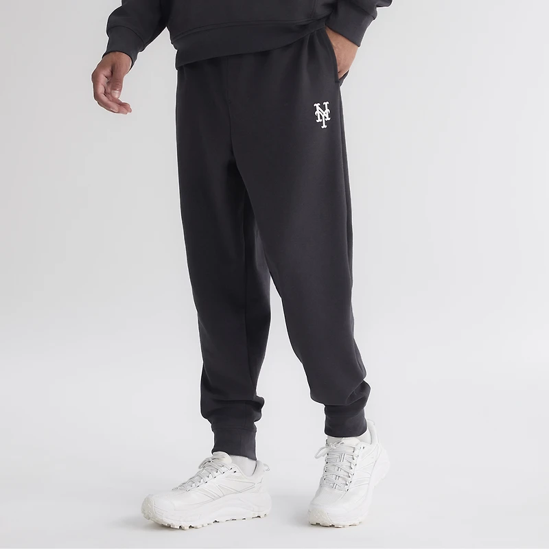 Men's Fanatics Charcoal New York Mets Clutch Fleece Tri-Blend Joggers