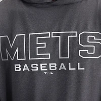 Men's Fanatics Charcoal New York Mets Clutch Long Sleeve Hooded T-Shirt