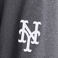 Men's Fanatics Charcoal New York Mets Clutch Long Sleeve Hooded T-Shirt