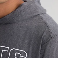 Men's Fanatics Charcoal New York Mets Clutch Long Sleeve Hooded T-Shirt