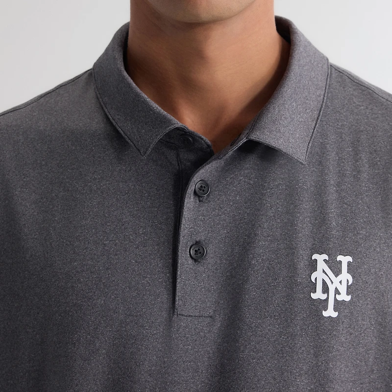 Men's Fanatics Charcoal New York Mets Clutch Polo