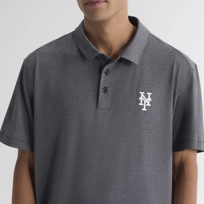 Men's Fanatics Charcoal New York Mets Clutch Polo