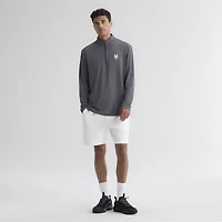 Men's Fanatics Charcoal New York Mets Clutch Quarter-Zip Pullover