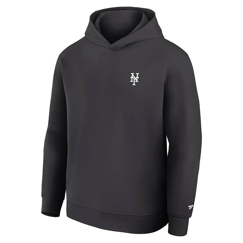 Men's Fanatics Charcoal New York Mets Clutch Tri-Blend Hoodie